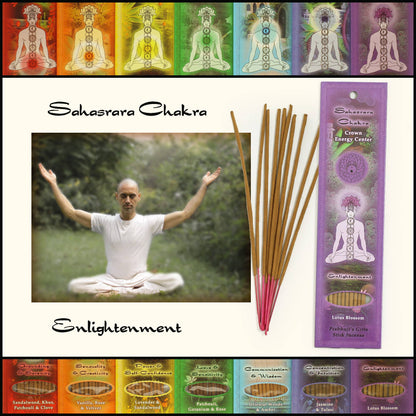 Incense Sticks Crown Chakra Sahasrara - Enlightenment
