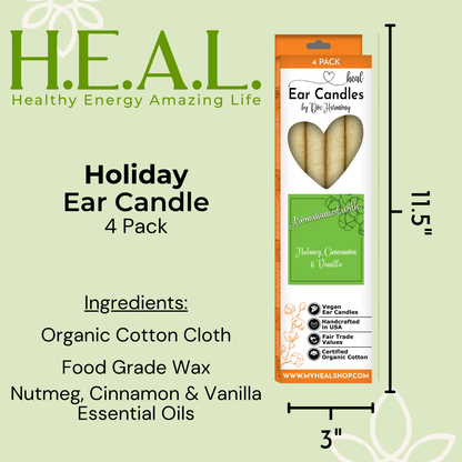 Holiday Ear Candles by Doc Harmony: 2-Pack