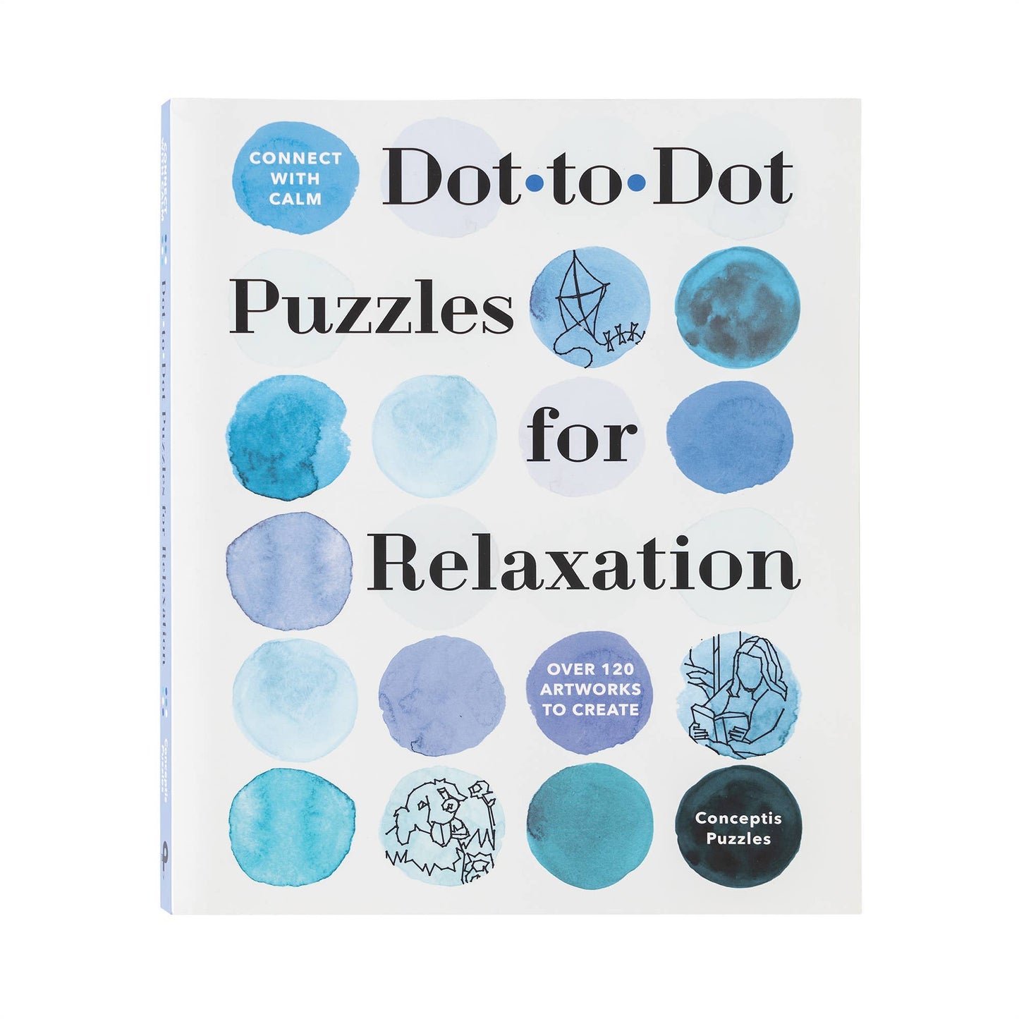 Connect with Calm: Dot-to-Dot Puzzles for Relaxation: Spiral Bound