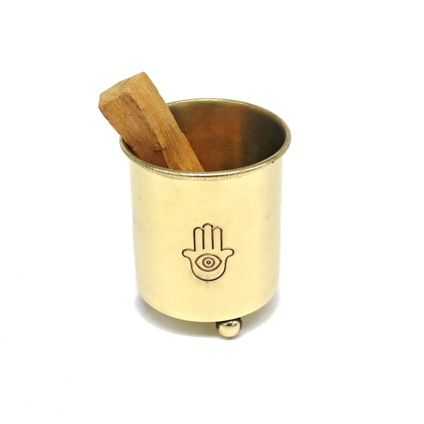 Brass Incense Burner: Hamsa Hand