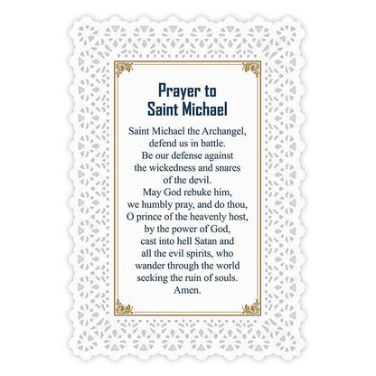St Michael Prayer Card