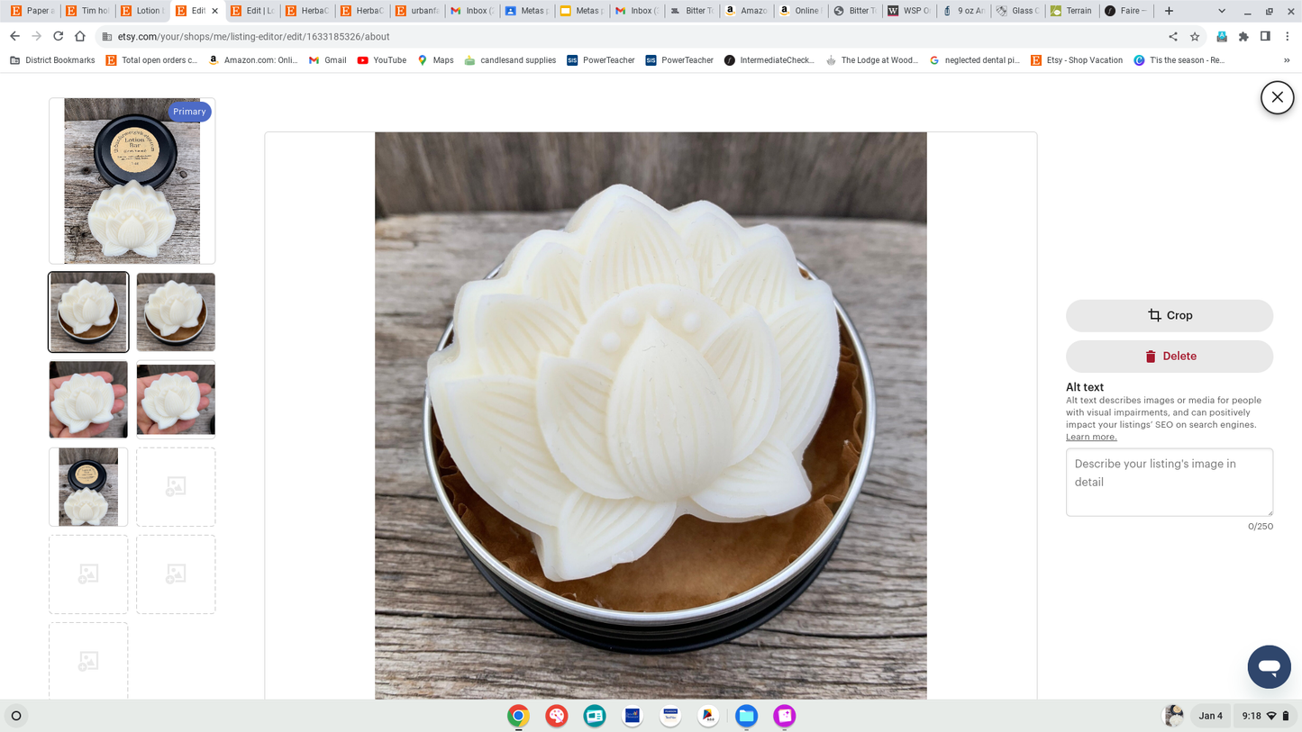 Lotus Flower Lotion Bar