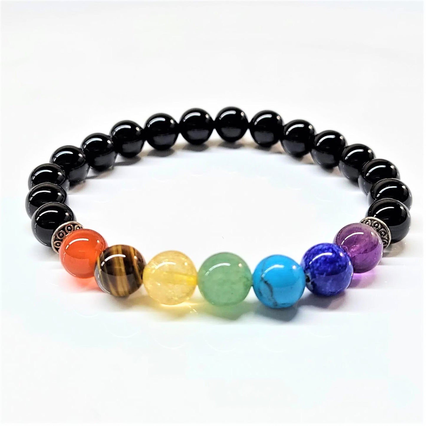 Chakra with Agate Beaded Bracelets 8mm