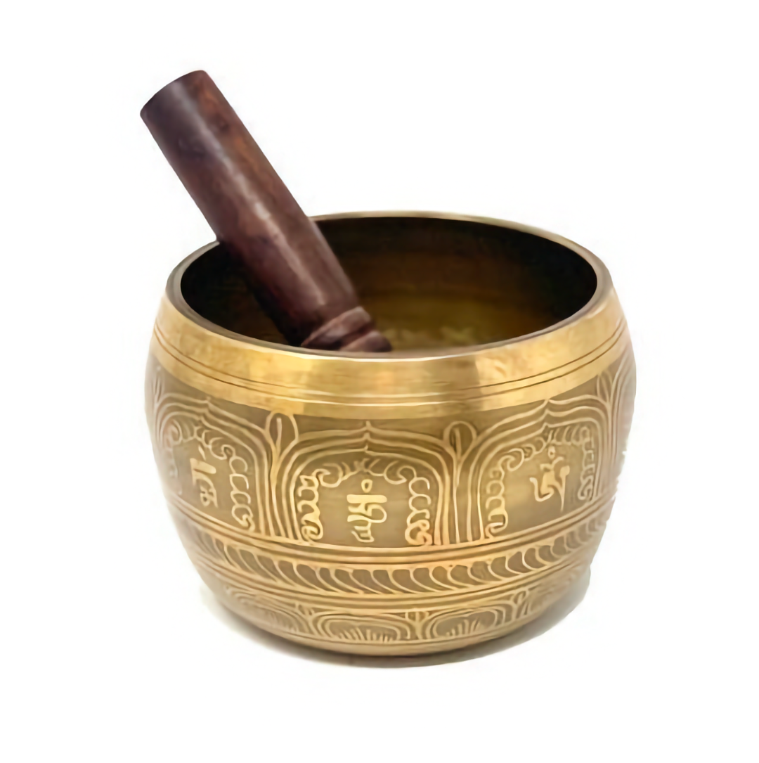 Cast Tall Bowl - Gold Mantra