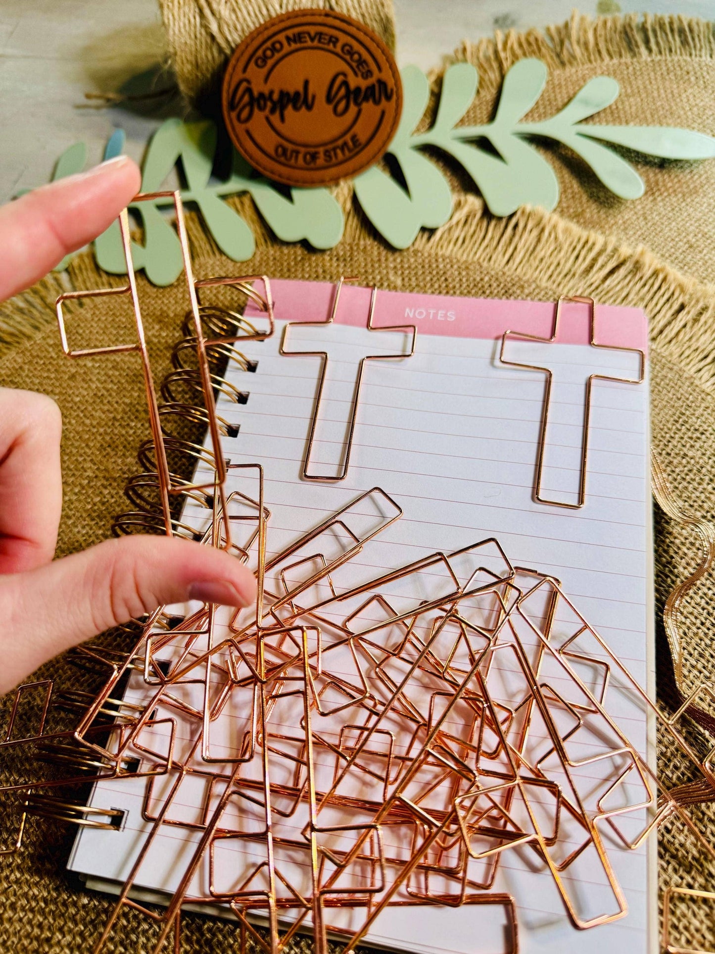 Jumbo Cross Bookmark Paperclips