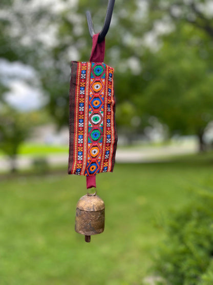 Bell with Embroidered Strap: Small