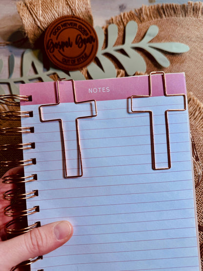 Jumbo Cross Bookmark Paperclips
