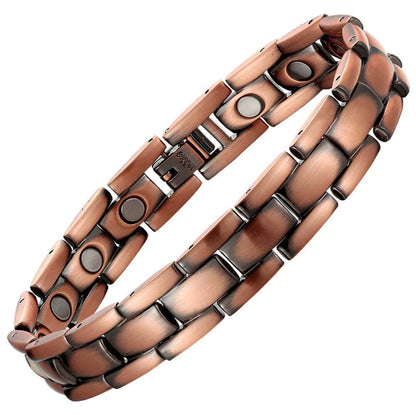 Link Copper Adjustable Magnetic men style Bracelet