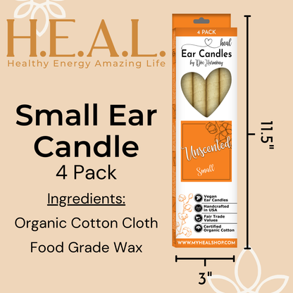 Unscented Ear Candles by Doc Harmony: 2-Pack