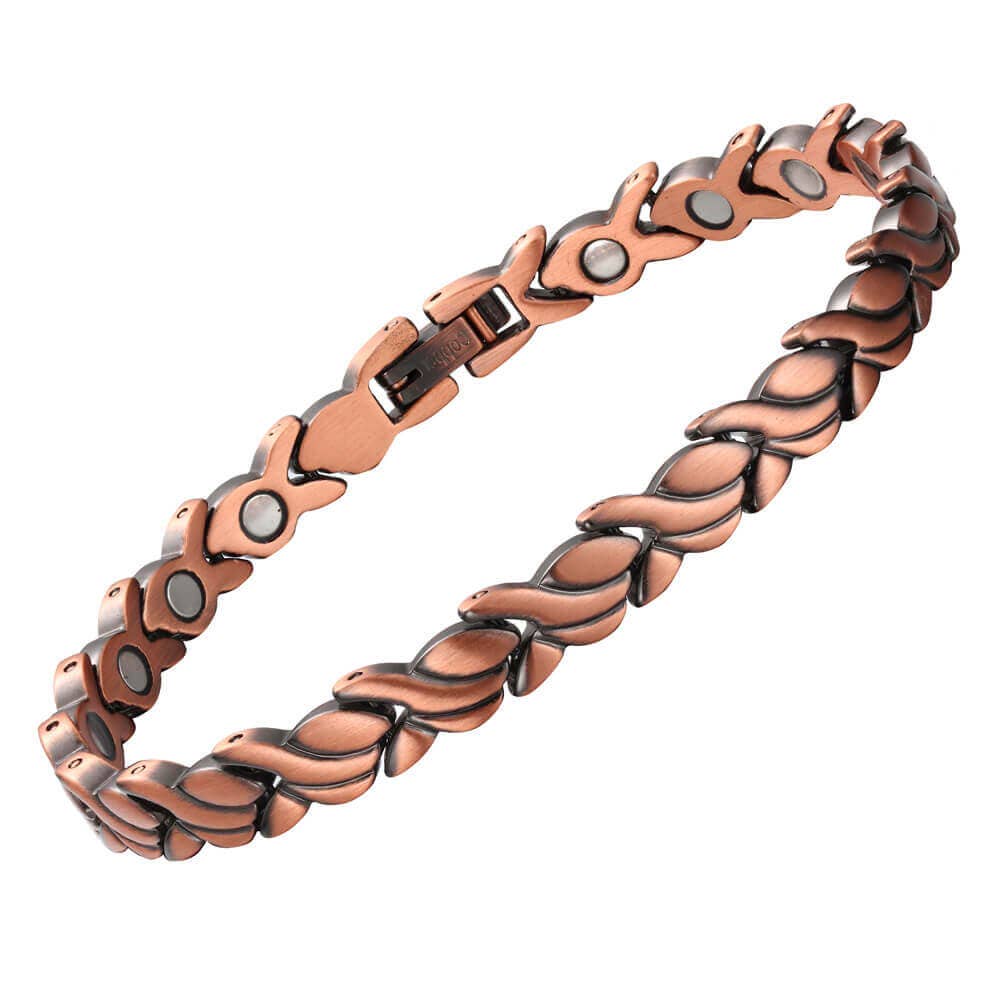 LM 03 Link Copper Adjustable Magnetic  Bracelet