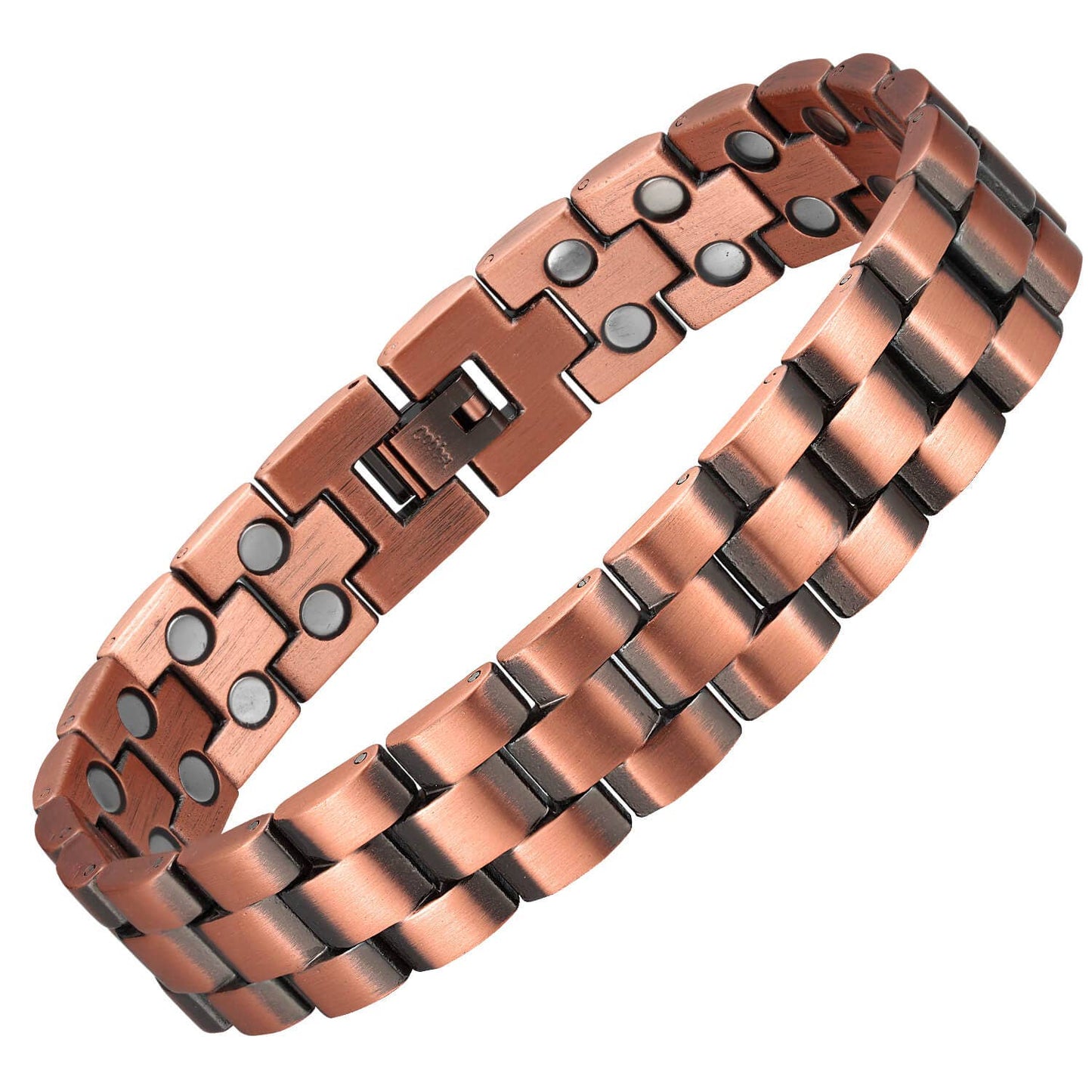 Link Copper Adjustable Magnetic Rolex style Bracelet