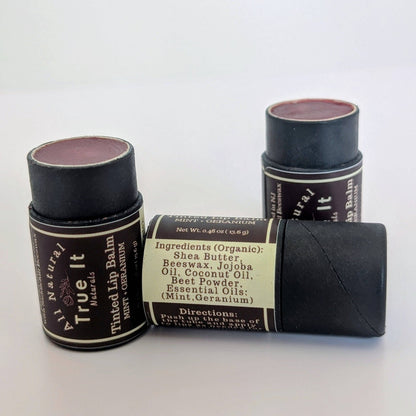 Naturally Tinted Geranium and Mint Lip Balm