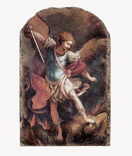 Arc Angel Michael Tile Plaque
