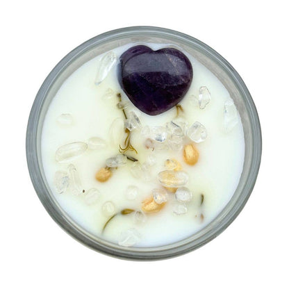 Divine Light Crystal Candle