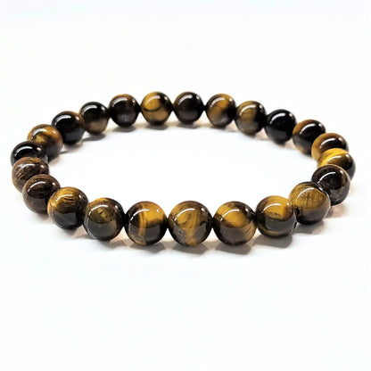 Tiger Eye Beaded Bracelets 8mm