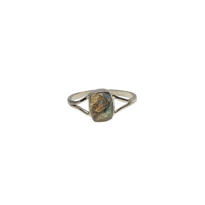 Labradorite Sterling Silver Ring: 8