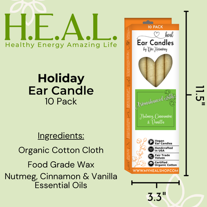 Holiday Ear Candles by Doc Harmony: 2-Pack
