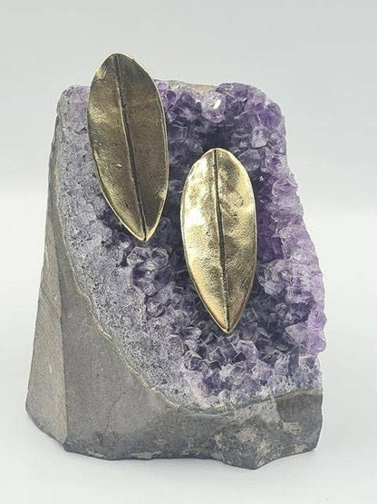 Sacred Leaf Earrings: Post