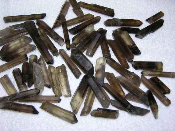 Smokey Quartz Points - 1 Pound