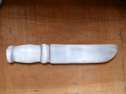 Selenite Large Knife