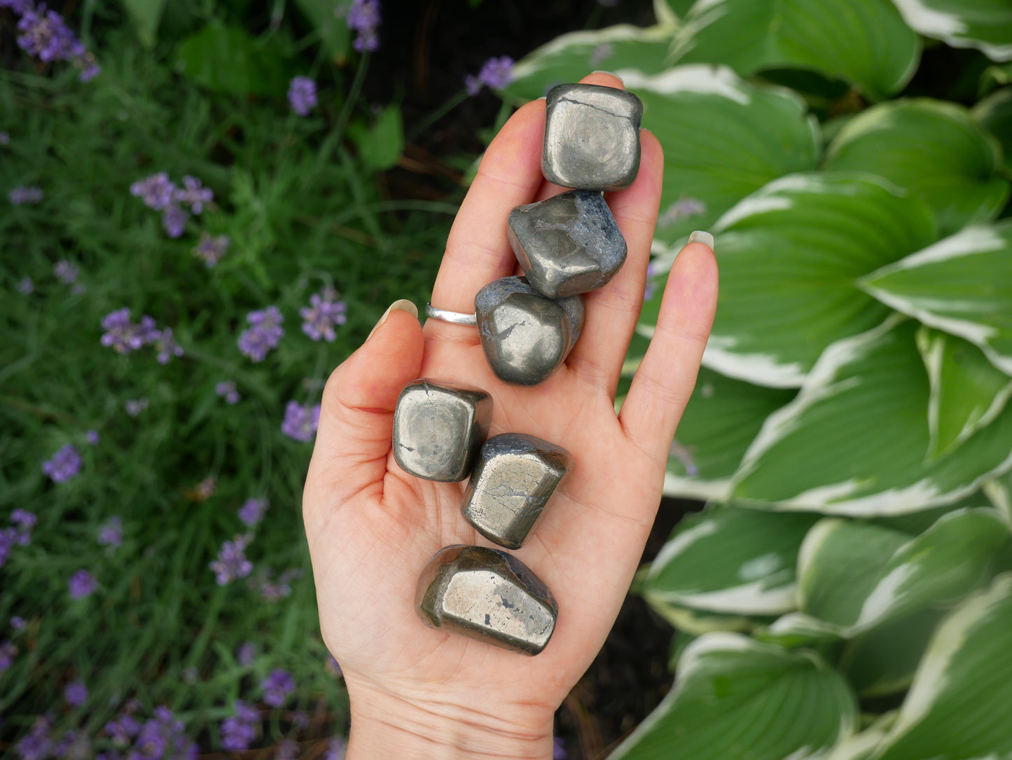 Pyrite Tumbled Stones