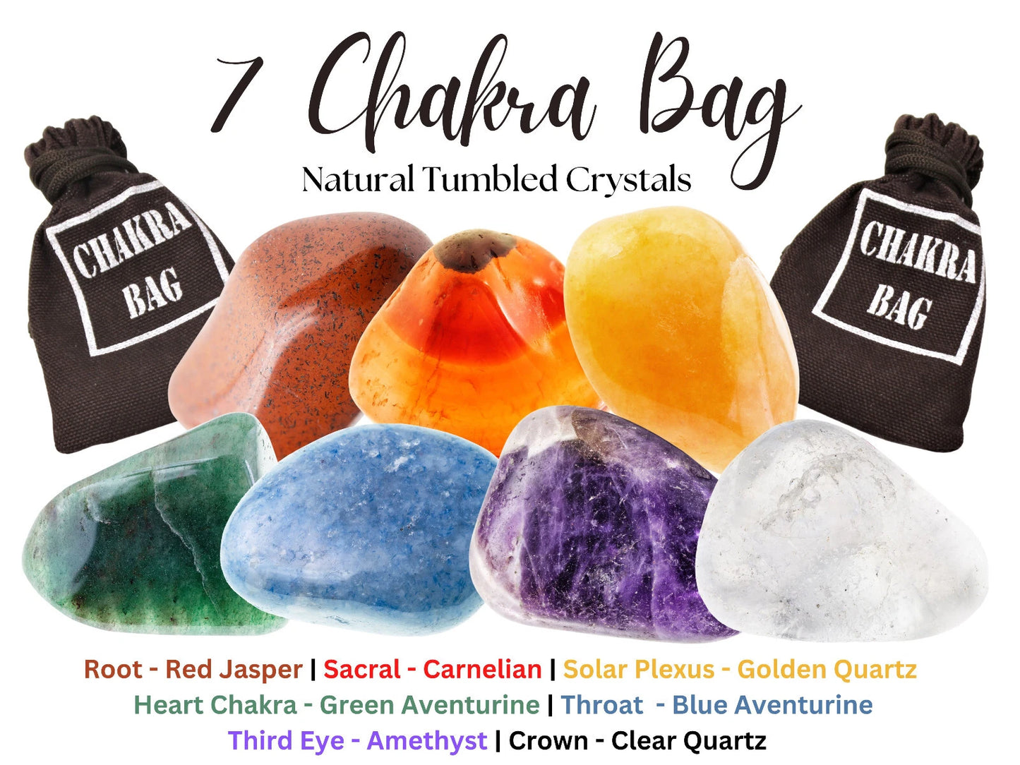 Chakra Stone Set with Bag