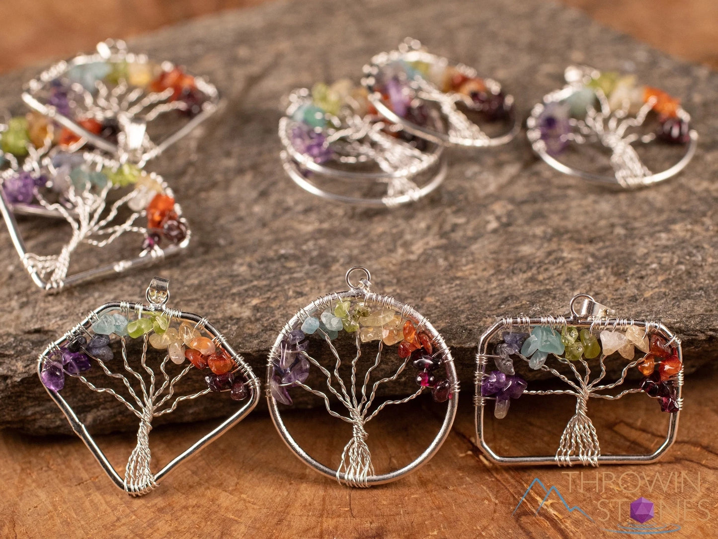 Chakra Tree of Life Pendants