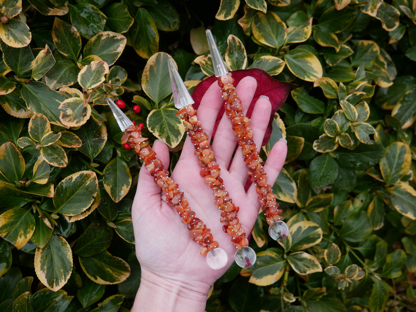 Carnelian Crystal Healing Wand