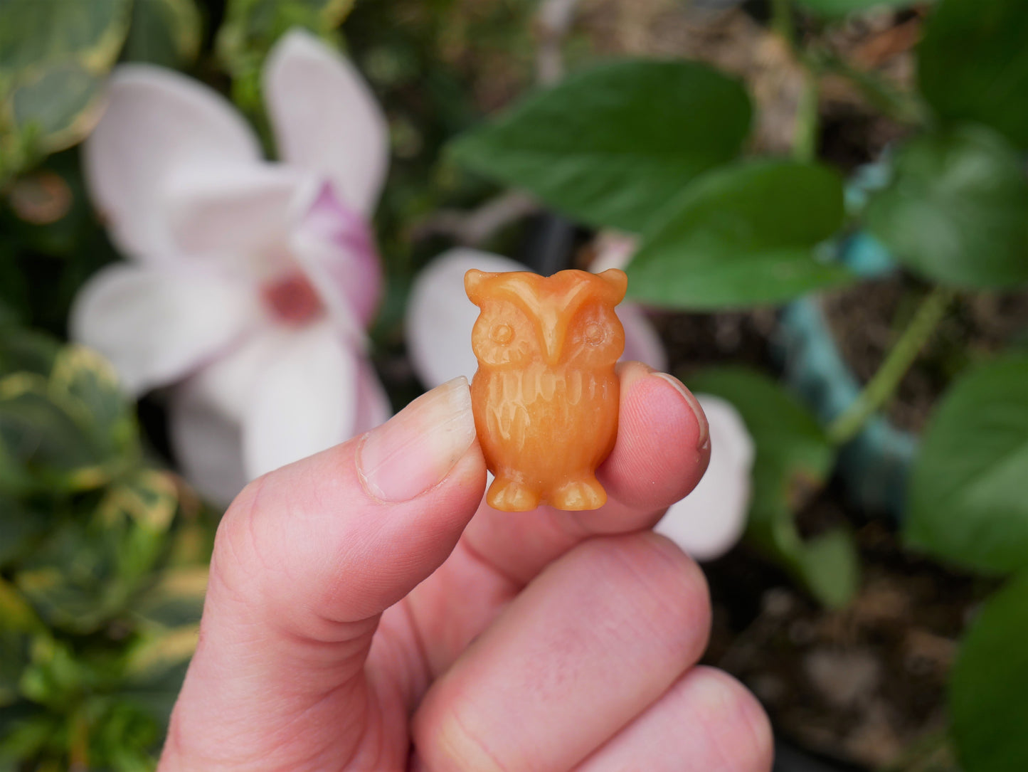 Yellow Aventurine Owls