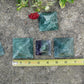 Green Fluorite Pyramids