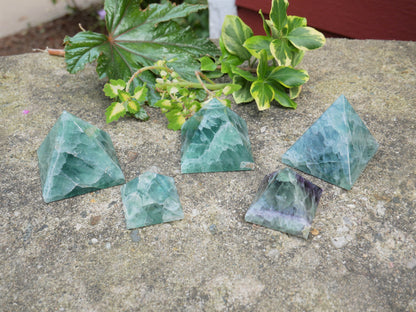 Green Fluorite Pyramids
