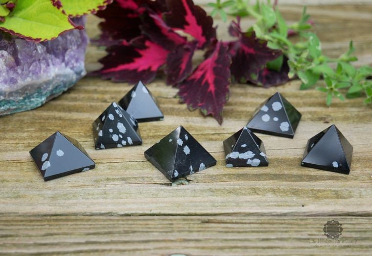 Snowflake Obsidian Pyramids