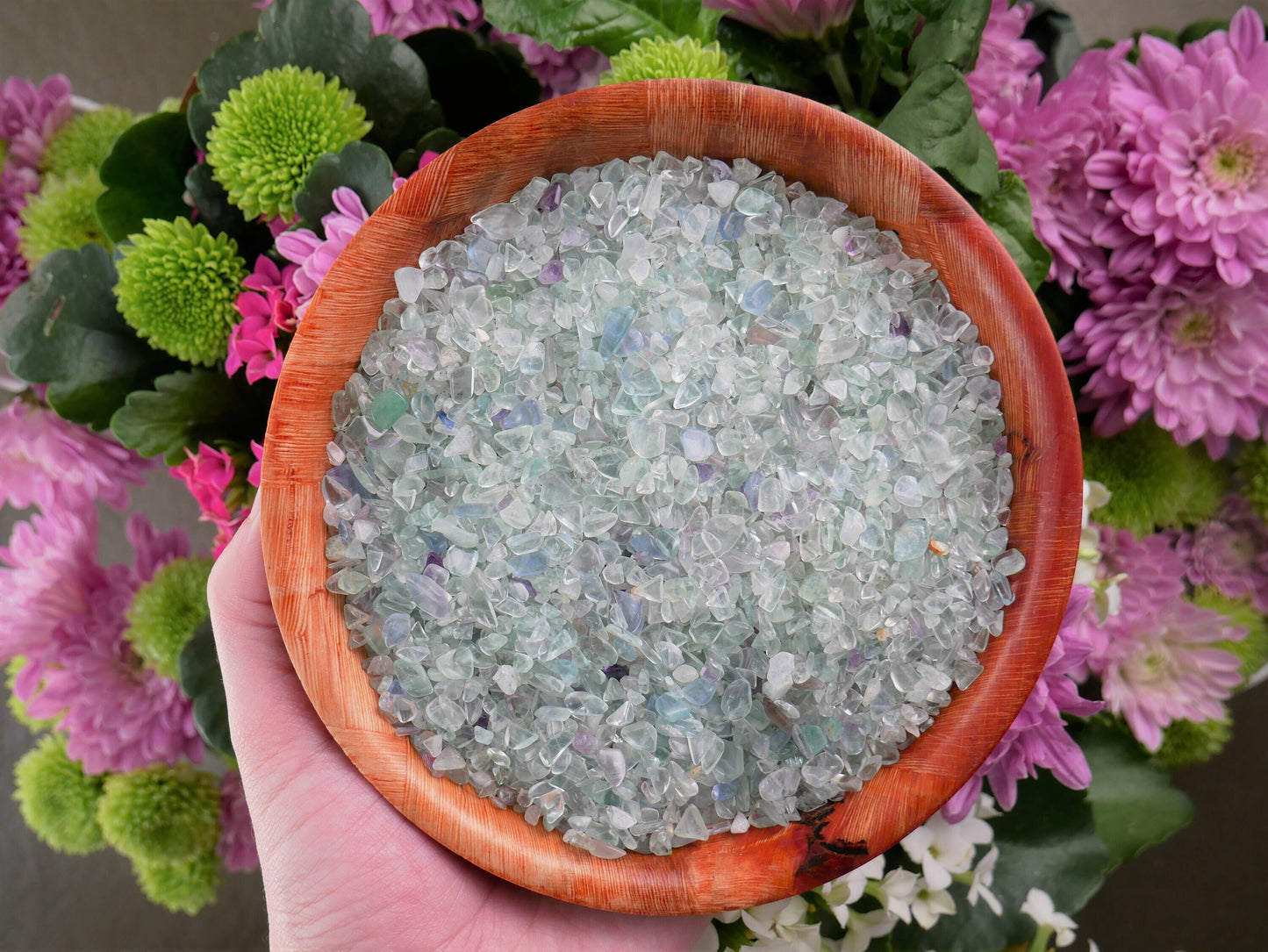 Green Fluorite Mini Stones-Crystal Chips