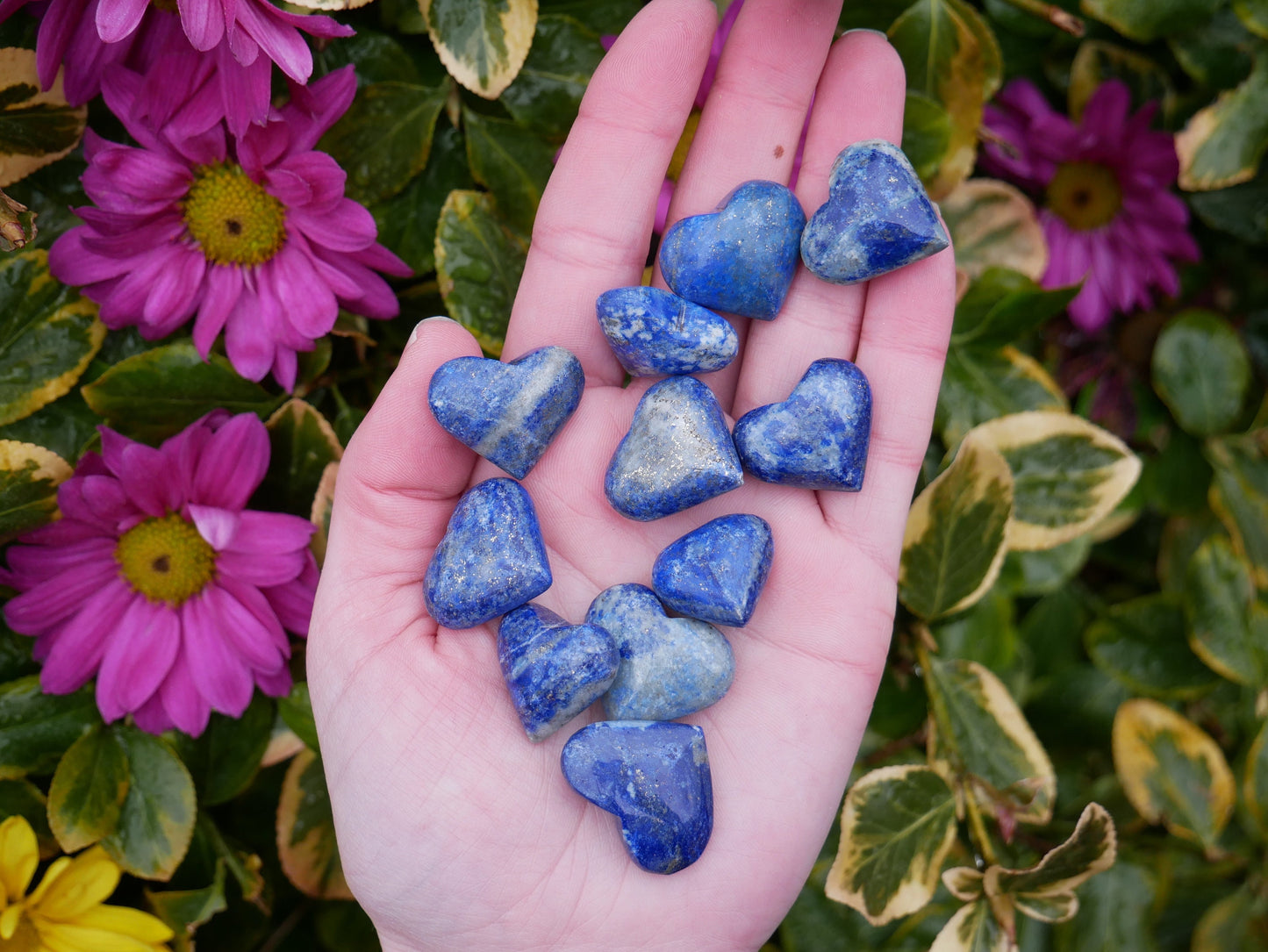 Lapis Lazuli SMALL Hearts