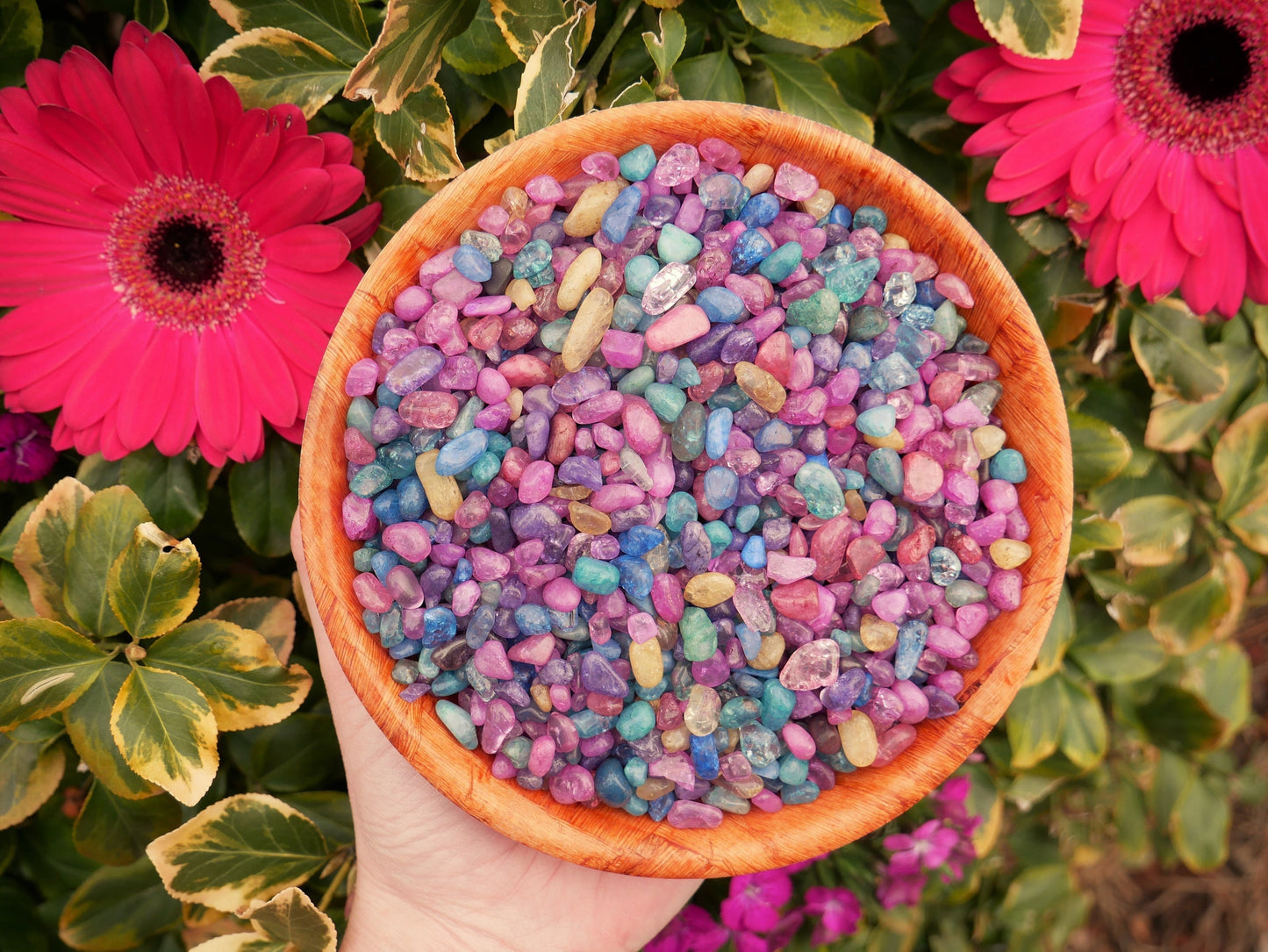Cracked Quartz Mini Stones - Dyed Stones - The Healing Sanctuary