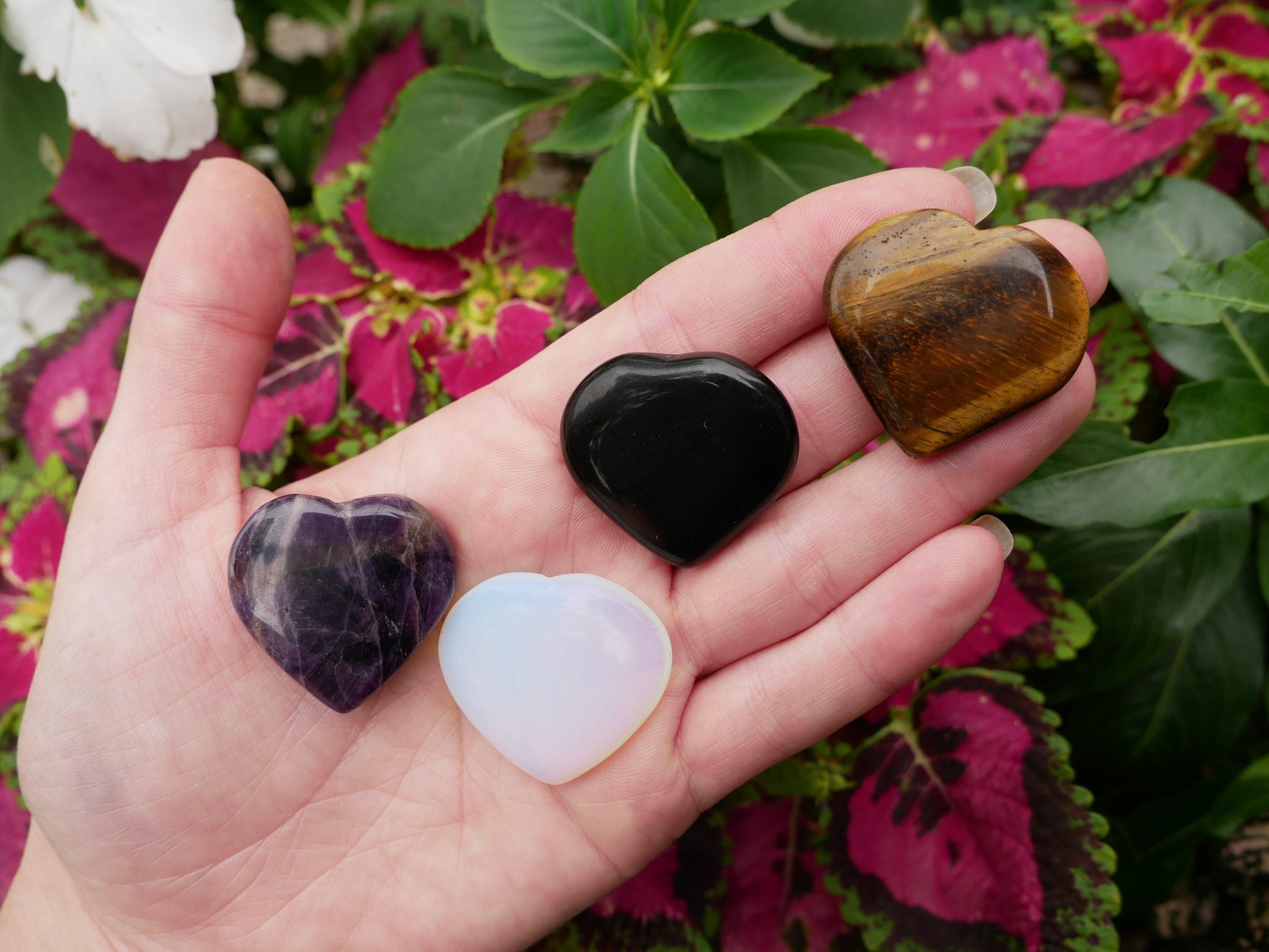 Crystal Flat Heart - The Healing Sanctuary