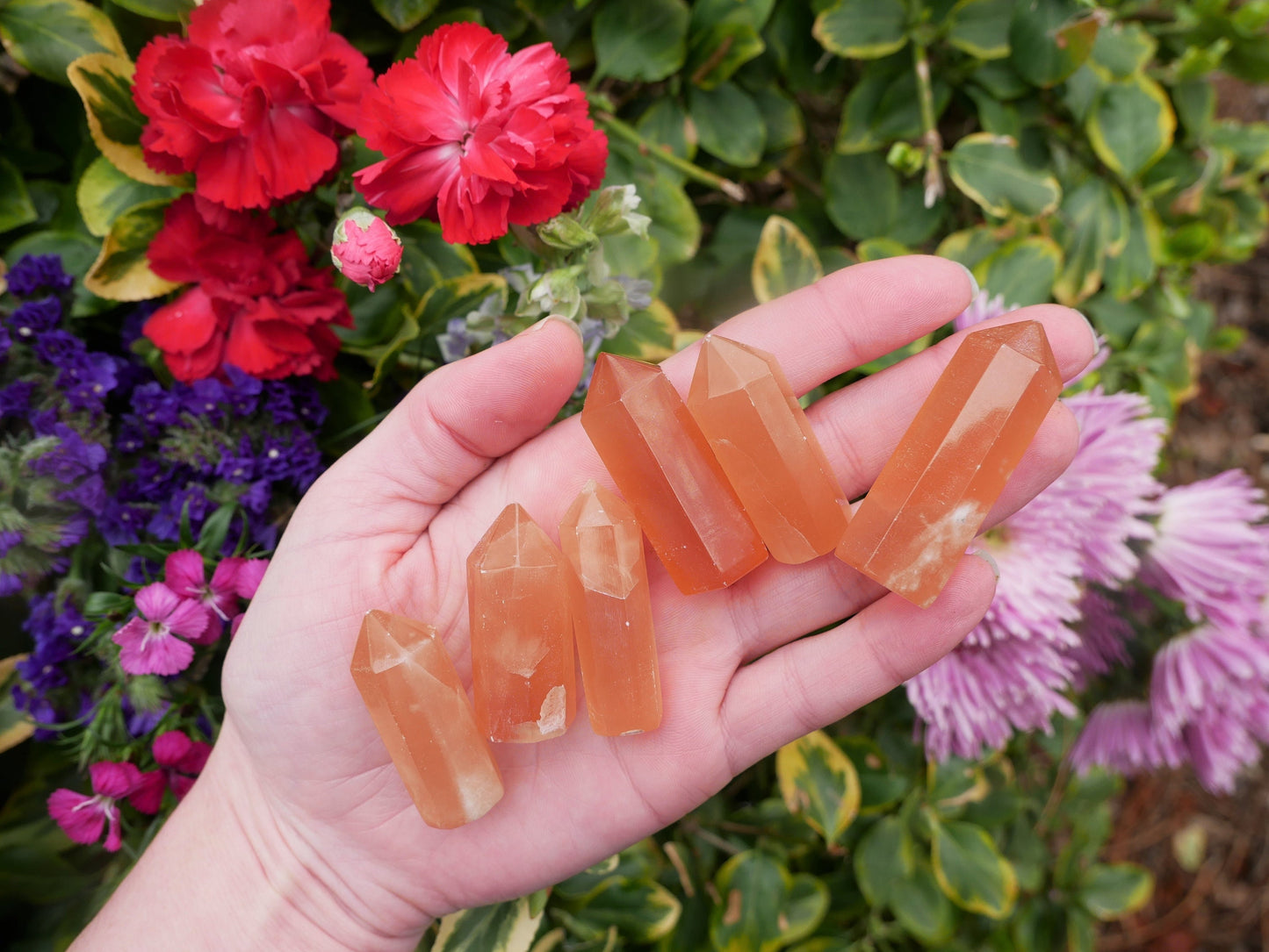 Honey Calcite SMALL Points