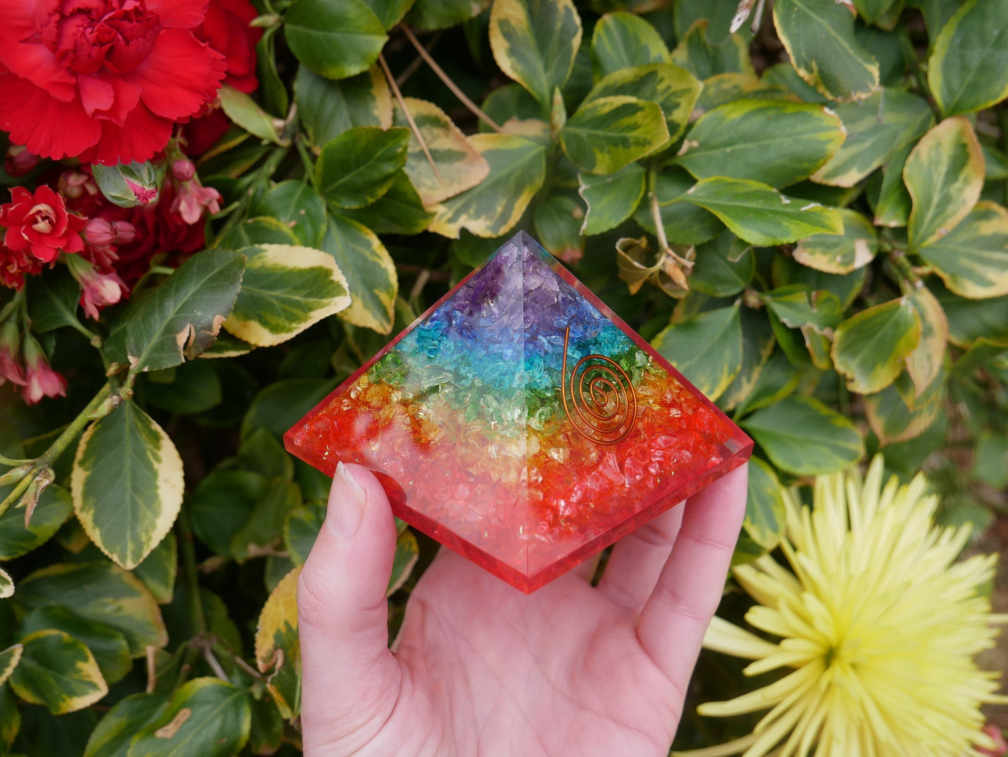 Chakra Orgonite LARGE Pyramids - The Healing Sanctuary